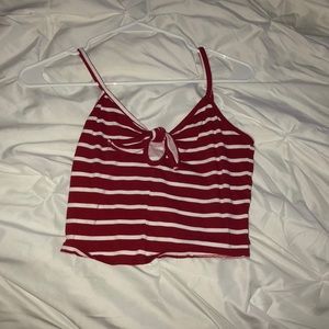 Me to We crop striped tank